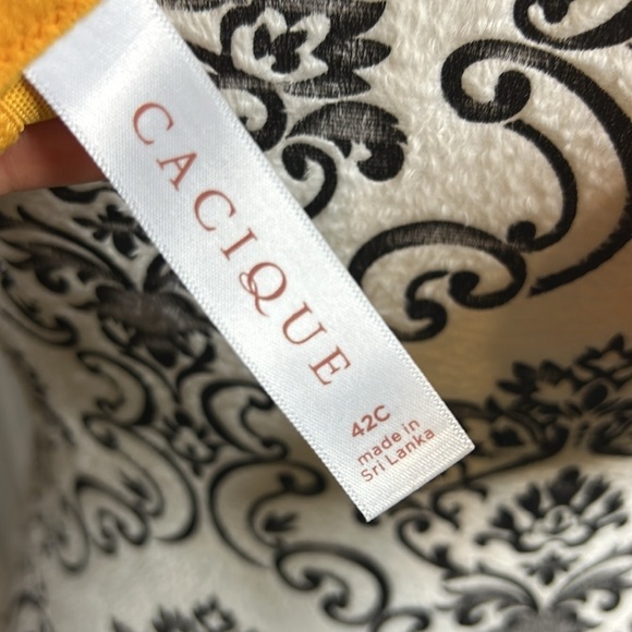 Cacique Mustard Yellow Lightly Lined T Shirt 42C - Picture 4 of 6